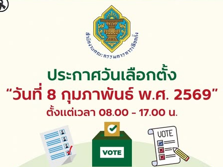 กกต. ประกาศกำหนดวันเลือกตั้ง และวันรับสมัครรับเลือกตั้งอย่างเป็นทางการ